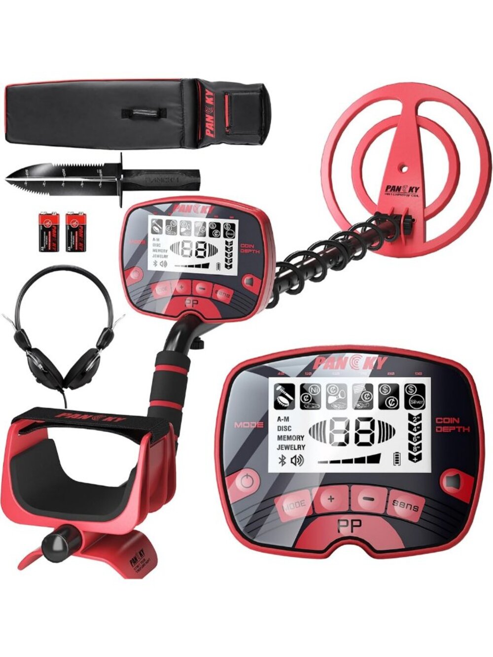 Waterproof Metal Detector for Adults | High Accuracy Gold Finder with LCD